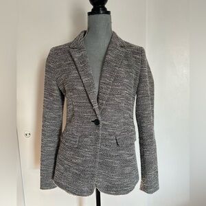 LOFT Boucle / Tweed, 1 button blazer, Black & White